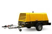 Винтовой компрессор Atmos PDP 65-7 (на шасси, рег. высота, с тормозами)