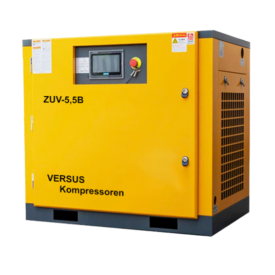 Винтовой компрессор ZUV – 5.5B 8 бар ременный привод IP 54 D